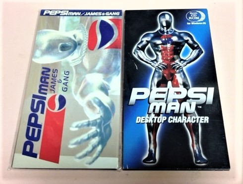 8cmCD+CD-ROM セット JAMES & GANG 「PEPSI MAN(ペプシマン)」「PEPSI MAN DESKTOP CHARACTER」拍卖