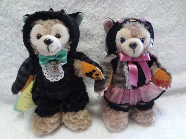 TDSヌイグルミバッジ ダッフィー・シェリーメイハロウィン2014拍卖