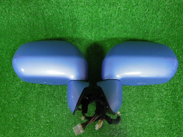 日産 リバティ PM12 ドアミラー 左右 セット 中古 カラー:BN7 ライトバイオレット 7ピン 電動格納 ヒーター リペア前提で | 220140拍卖