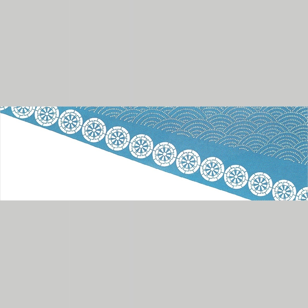 手拭「車輪 青海波」てぬぐい 東京本染手拭 謡220-8611拍卖