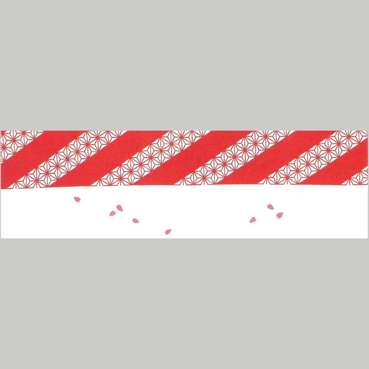 手拭「麻の葉 桜 」てぬぐい 東京本染手拭 謡221-8659拍卖