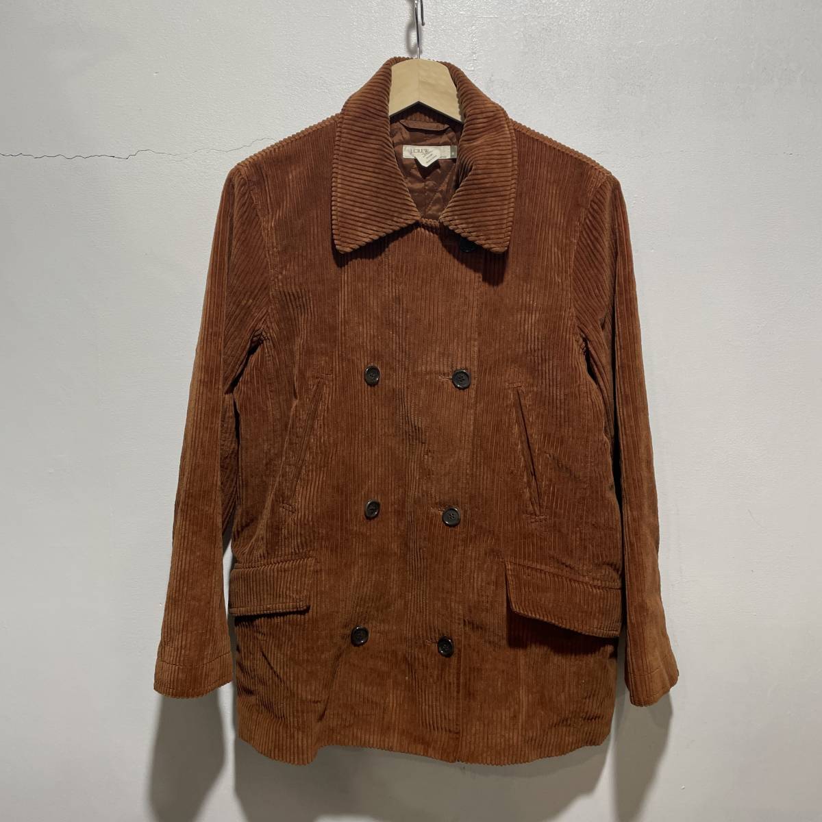 送料無料☆JCREW☆コーデュロイPコート☆M☆ブラウン☆z20c拍卖