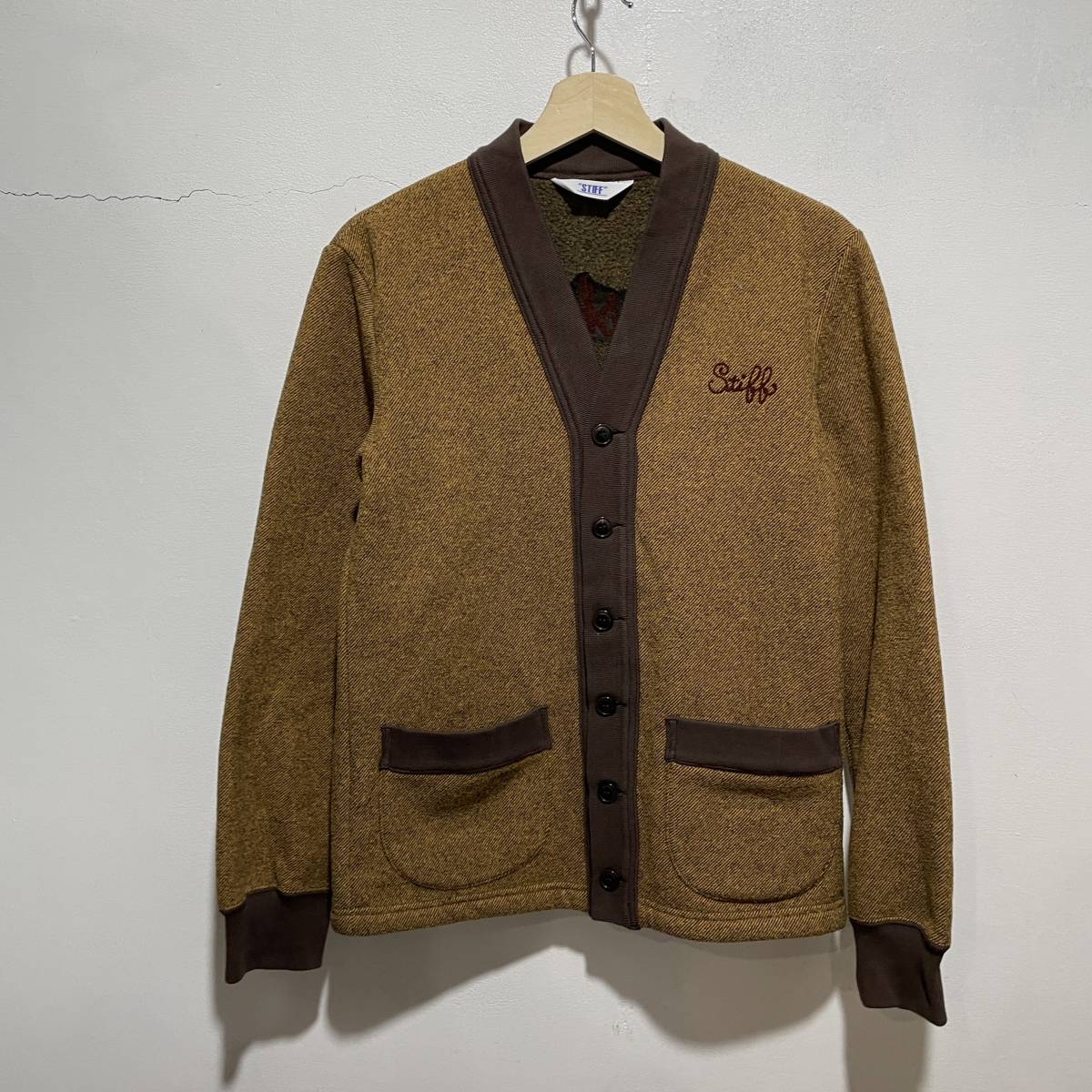 ☆送料無料☆STIFF☆スティッフ☆スウェットカーディガン☆チェーンステッチ☆ロカビリー☆J21c拍卖