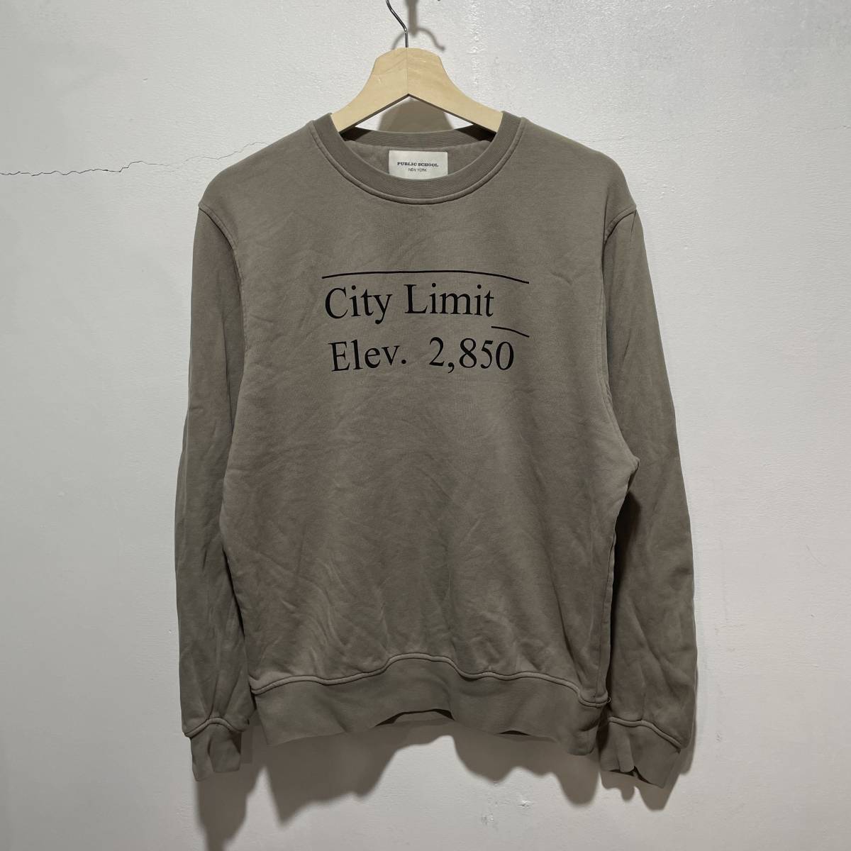☆送料無料☆PUBLIC SCHOOL NEW YORK☆パブリックスクール☆スウェット☆S☆City Limit Elev 2850☆E20☆c拍卖