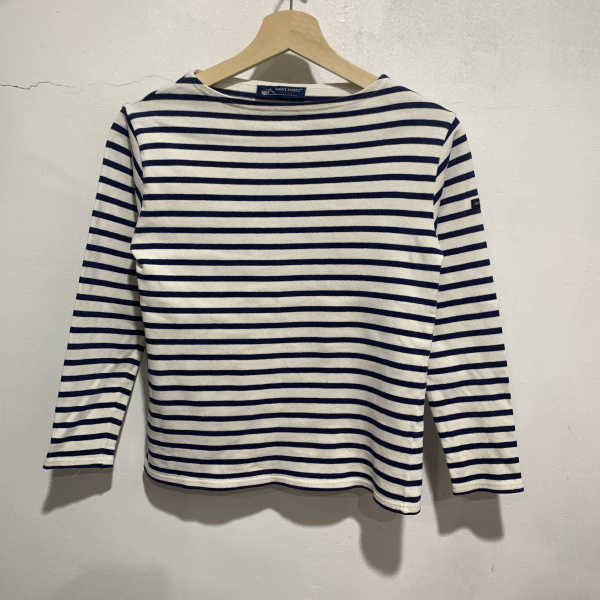 ☆送料無料☆セントジェームス☆フランス製☆ボーダー柄バスクシャツ☆XXS☆長袖カットソー☆c22拍卖