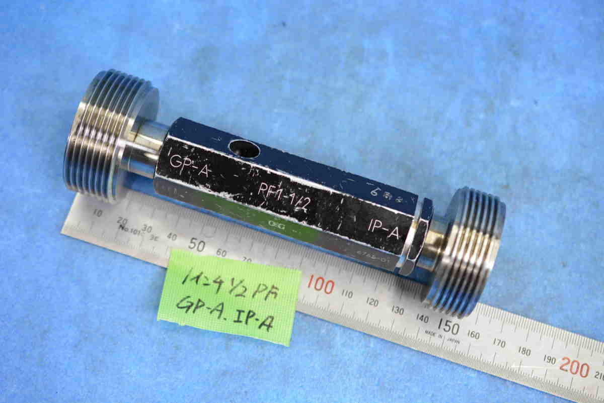1インチ 1/2 PF GP-A IP-A 管用 ネジ プラグ ゲージ 中古拍卖