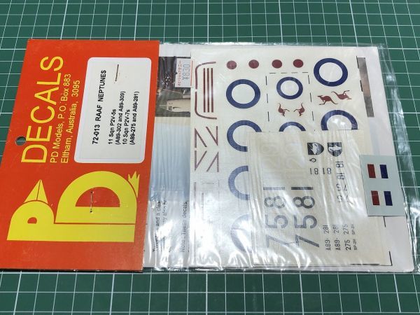 未使用 PD デカール 1/72 013 RAAF ネプチューン 883 エルサム オーストラリア 3095 デカール拍卖