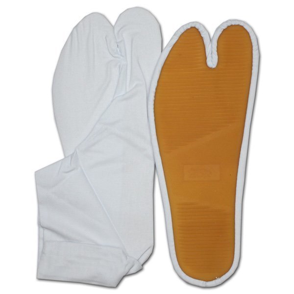 お祭用品/足袋 ゴム底付お祭りたび 白 4枚こはぜ 25.5cm拍卖