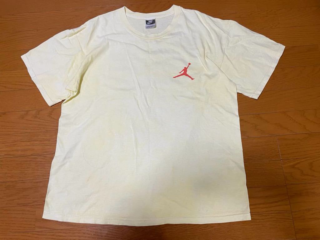 NIKE JORDAN'S TEN BEST tシャツ ナイキ ジョーダンズ10ベスト クリーム色 ライトイエロー 90s ヴィンテージ 銀タグ USA製拍卖