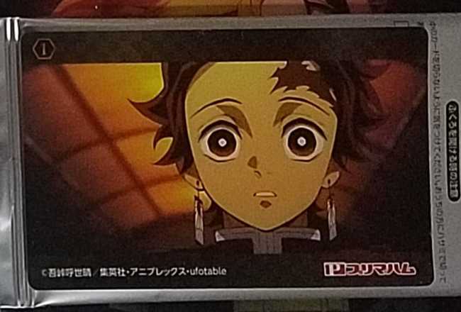 鬼滅の刃 竃門炭次郎 プリマハム デミグラスハンバーグ オリジナルカード 無限列車編 1 トレカ フォトカード トレーディングカード 即決拍卖