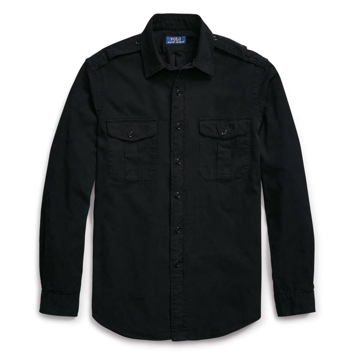 ラルフローレン CPO ワークシャツ M 黒 ブラック RRLテイスト拍卖