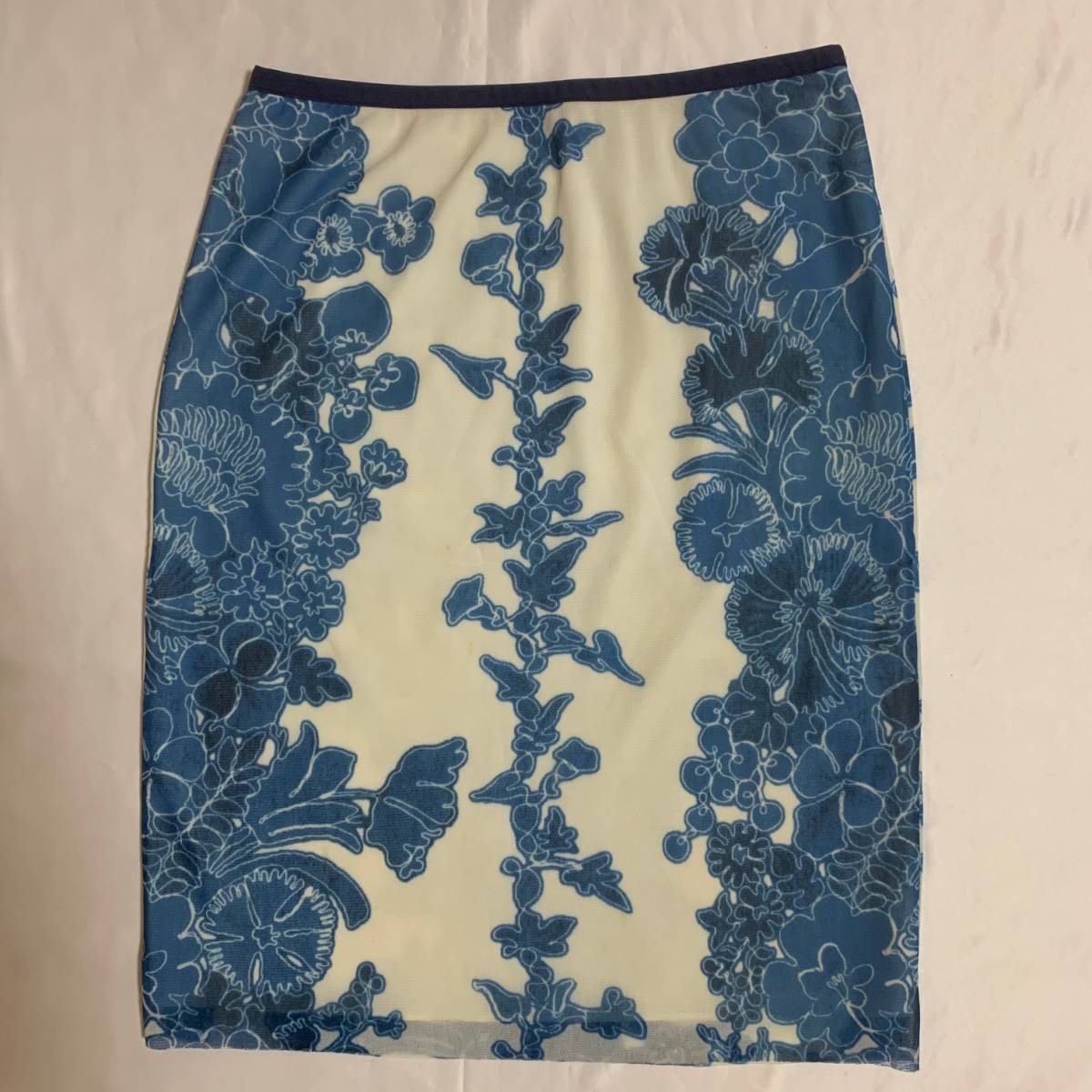 vivienne tam ヴィヴィアンタム スカート skirt blue white アーカイブ archive拍卖