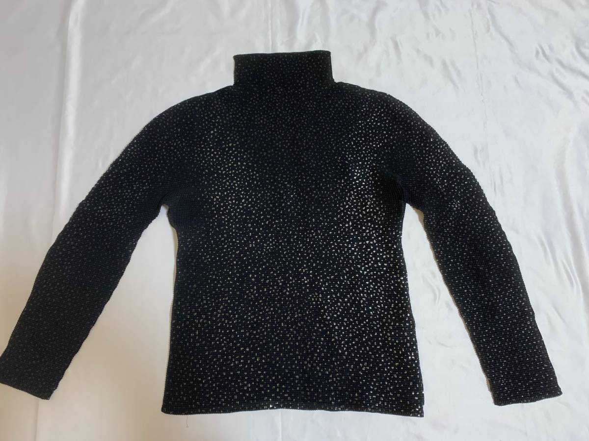 ISSEY MIYAKE me イッセイミヤケ PLEATS PLEASE 黒 長袖 トップス カットソー拍卖