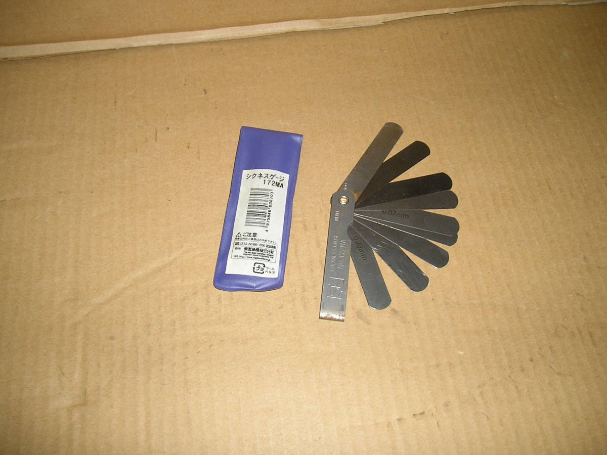 THICKNESS GAUGE ■SK 新潟精機株式会社 ■0.30~0.20 ■No 172MA【保管 棚E】拍卖