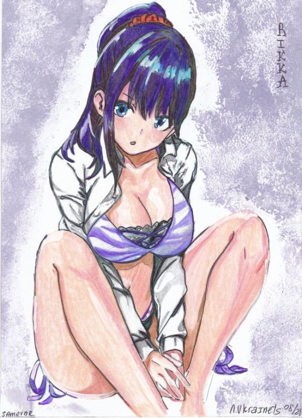 ☆イラスト原画 ヴァレンティン・ウクライネッツ 「リカ」拍卖