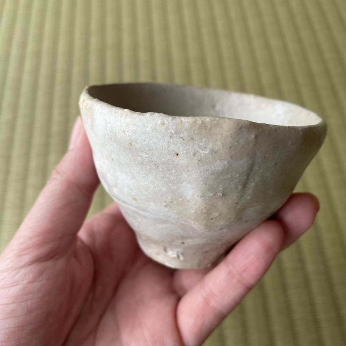 信楽焼 湯呑み 猪口 カップ 白拍卖