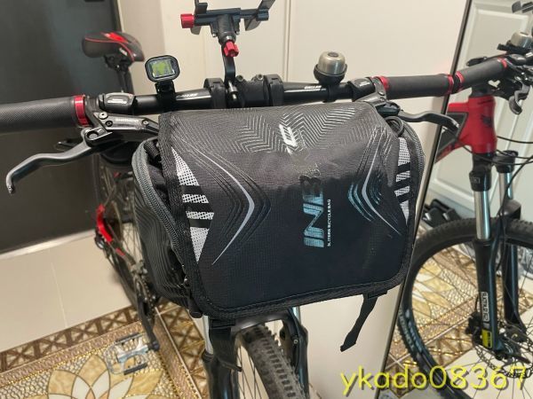 P1548: 防水バイクバッグ 大容量ハンドルバーフロントチューブバッグ 自転車ポケットショルダーバックパック 自転車アクセサリー拍卖