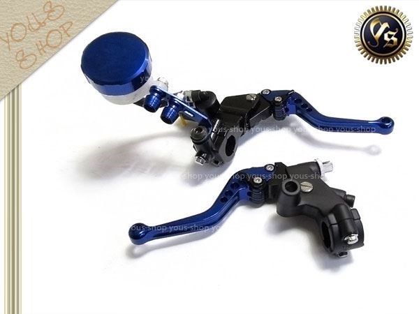 マスターシリンダー レバー セット カスタム バイク APE XR100 モンキー ゴリラ GROM インパルス GF750 SR400 青拍卖