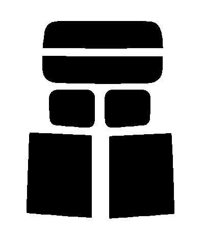 ダークスモーク 13% 2層構造フィルム ルーミー M900A M910A カット済みカーフィルム リヤーセット 拍卖