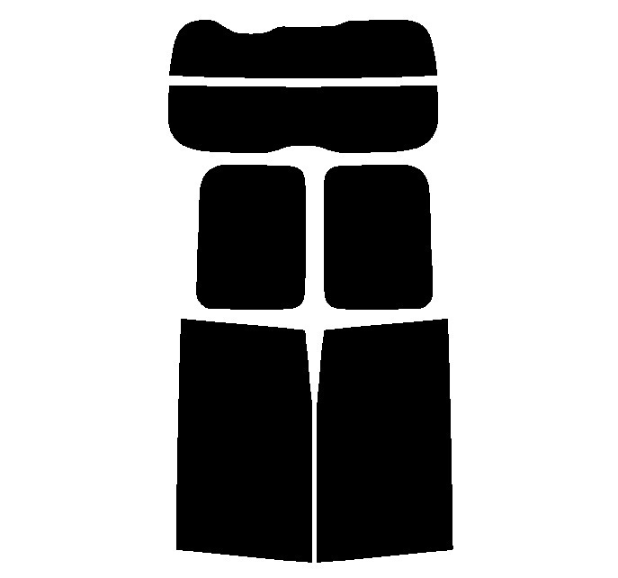 ウルトラブラック 3% ノア R80・R85 サンシェード無し カット済みカーフィルム リヤーセット拍卖