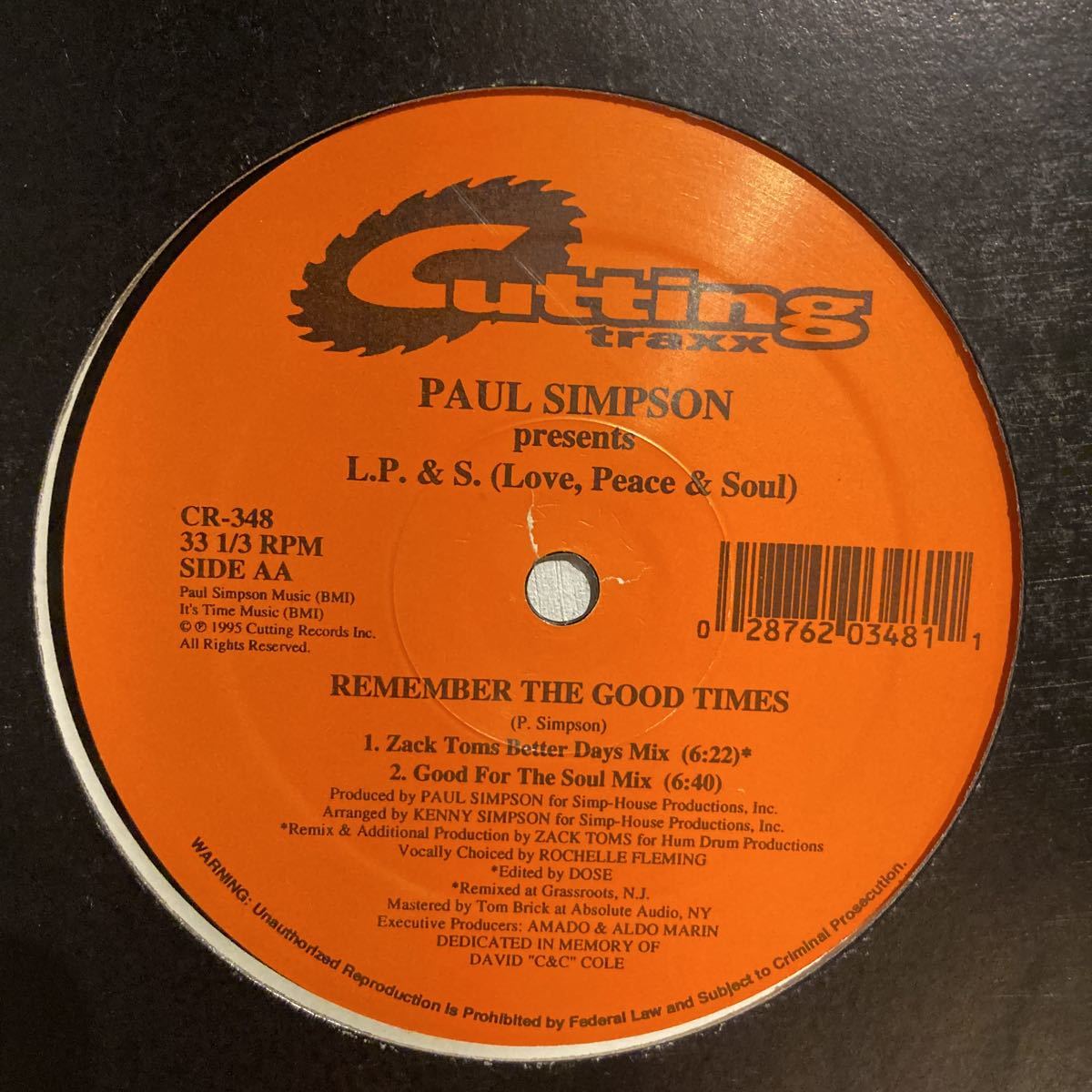Paul Simpson Presents L.P. & S. - Remember The Good Times拍卖