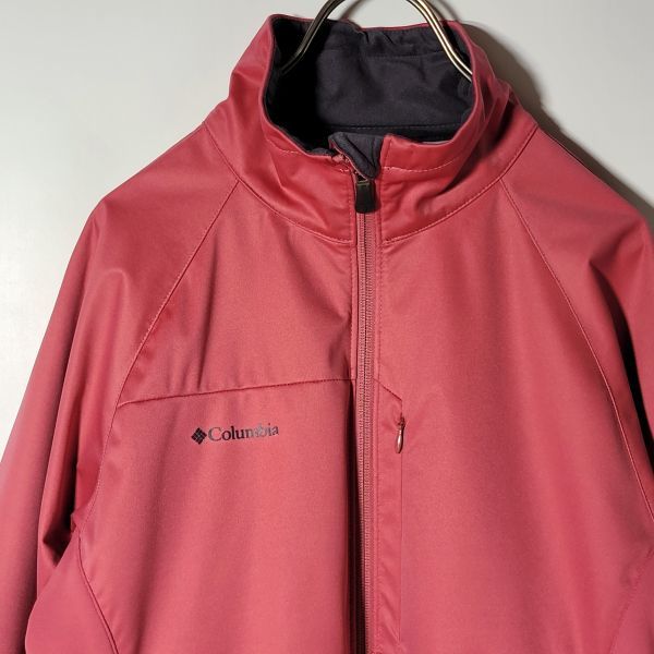 コロンビア ピンク ジップトップス ジャケット Mサイズ TITANIUM Columbia アウトドア拍卖