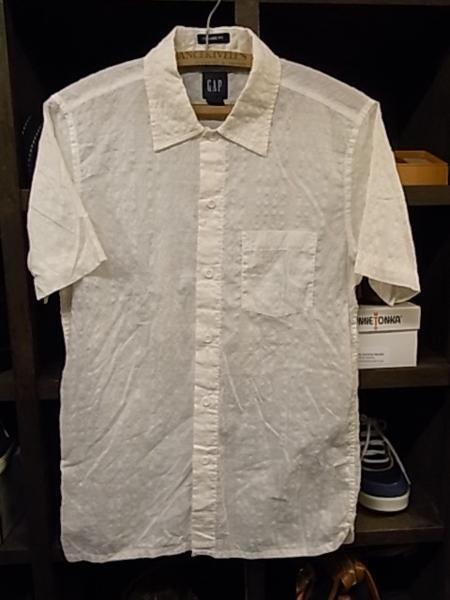 美品GAP CLASSIC FIT S/S シャツ SIZE XS 白 ギャップ 半袖 無地拍卖