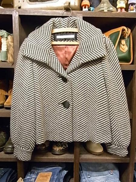 美品 LALLEGRO ヘリンボーン アンゴラウール ショートコート SIZE 38 ラレグロ ジャケット拍卖