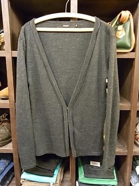MAGINE ウール混 ニット カーディガン SIZE 48 グレー マージン拍卖