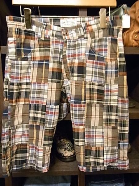 美品 BEAMS FINE SPORTSWEAR チェック パッチワーク ショートパンツ SIZE S ビームス ショーツ拍卖