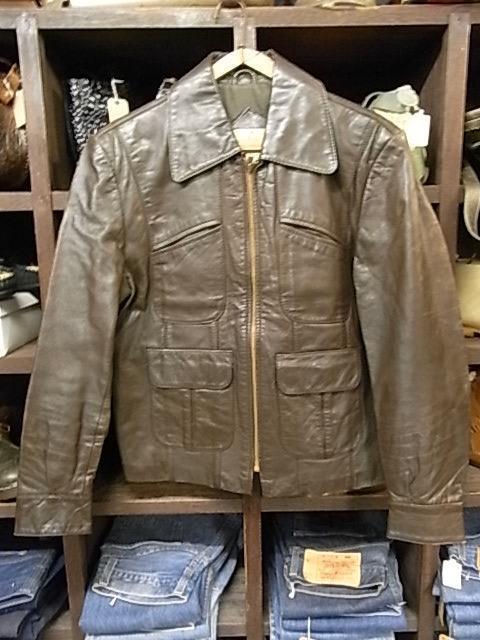 70'S VINTAGE PACIFIC TRAIL 本革レザー クラフト スポーツジャケット SIZE 40 ヴィンテージ ライダース拍卖