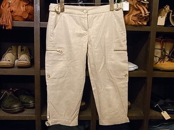 ARMARNI EXCHANGE ローライズ 5分丈 パンツ リネン SIZE P0 アルマーニ エクスチェンジ拍卖