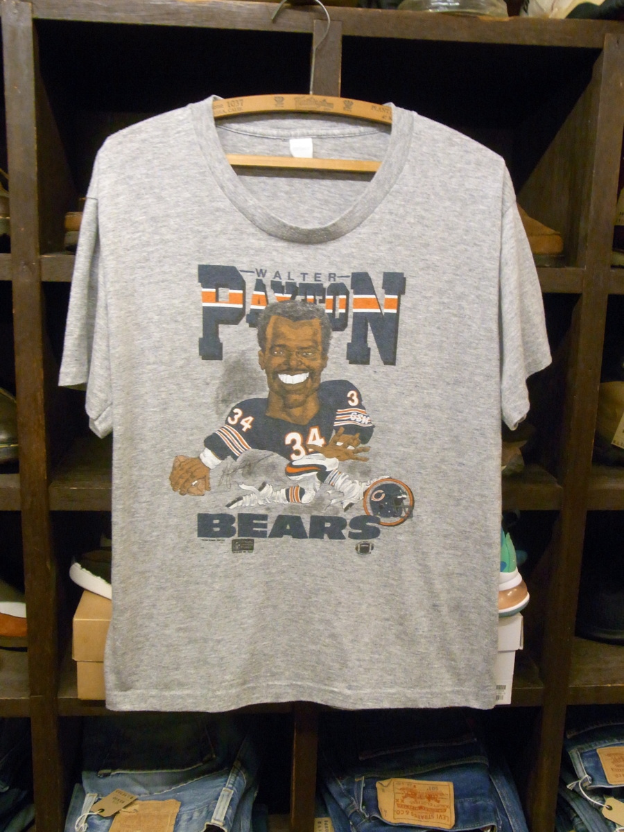 80’S MADE IN USA WALTER PAYTON BEARS T-SHIRTS SIZE L アメリカ製 ウォルター ペイトン シカゴ ベアーズ Tシャツ 半袖 アメフト NFL拍卖