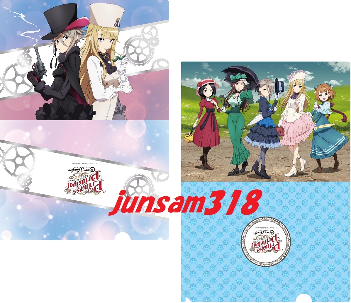 プリンセス・プリンシパル Crown Handler 劇場グッズ 描き下ろし クリアファイル 2枚セット 新品未開封品 即決落札チラシ2種付拍卖