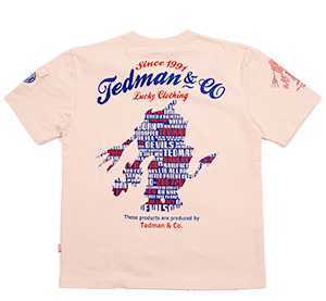 テッドマン/Tシャツ/ピンク/XL/TDSS-546/エフ商会/カミナリモータース拍卖