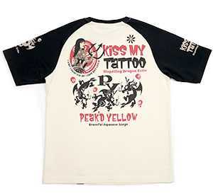 ピークドイエロー/Tシャツ/ホワイト/XL/PYT-230/エフ商会/テッドマン/カミナリモータース拍卖