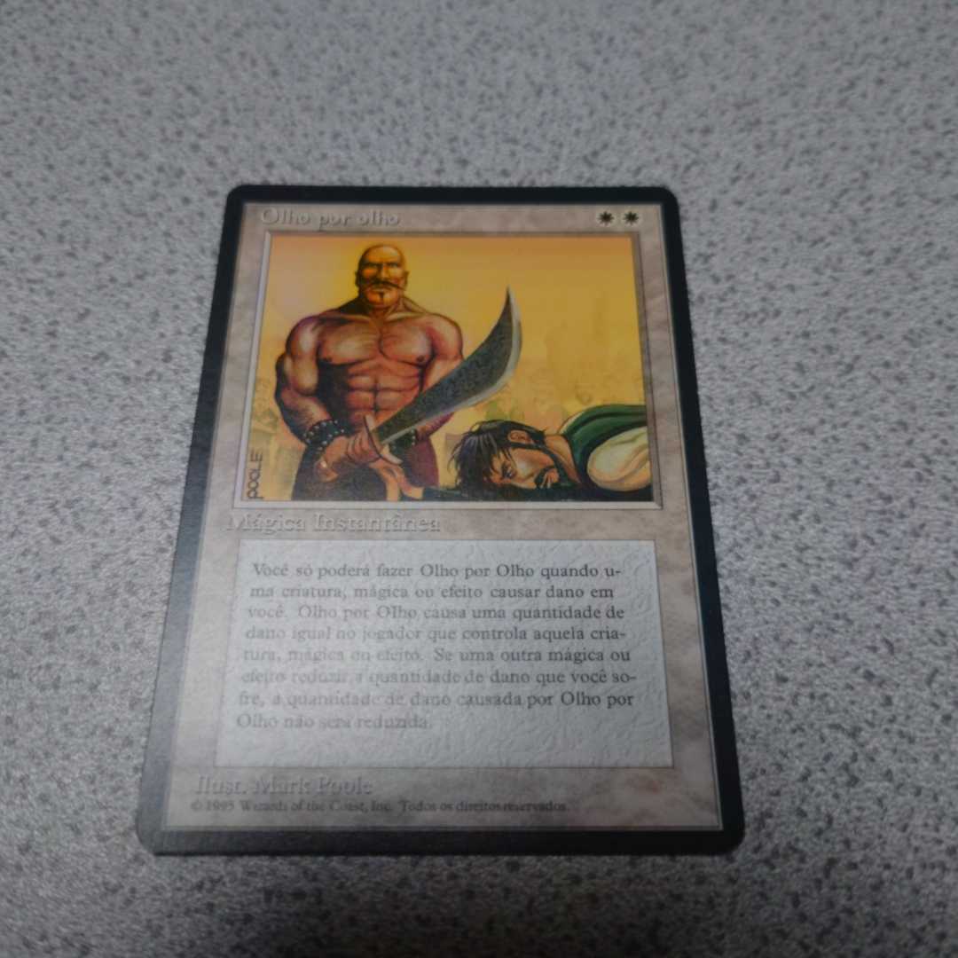 MTG RV 目には目を 黒枠 他言語 一枚 リバイズド 即決拍卖