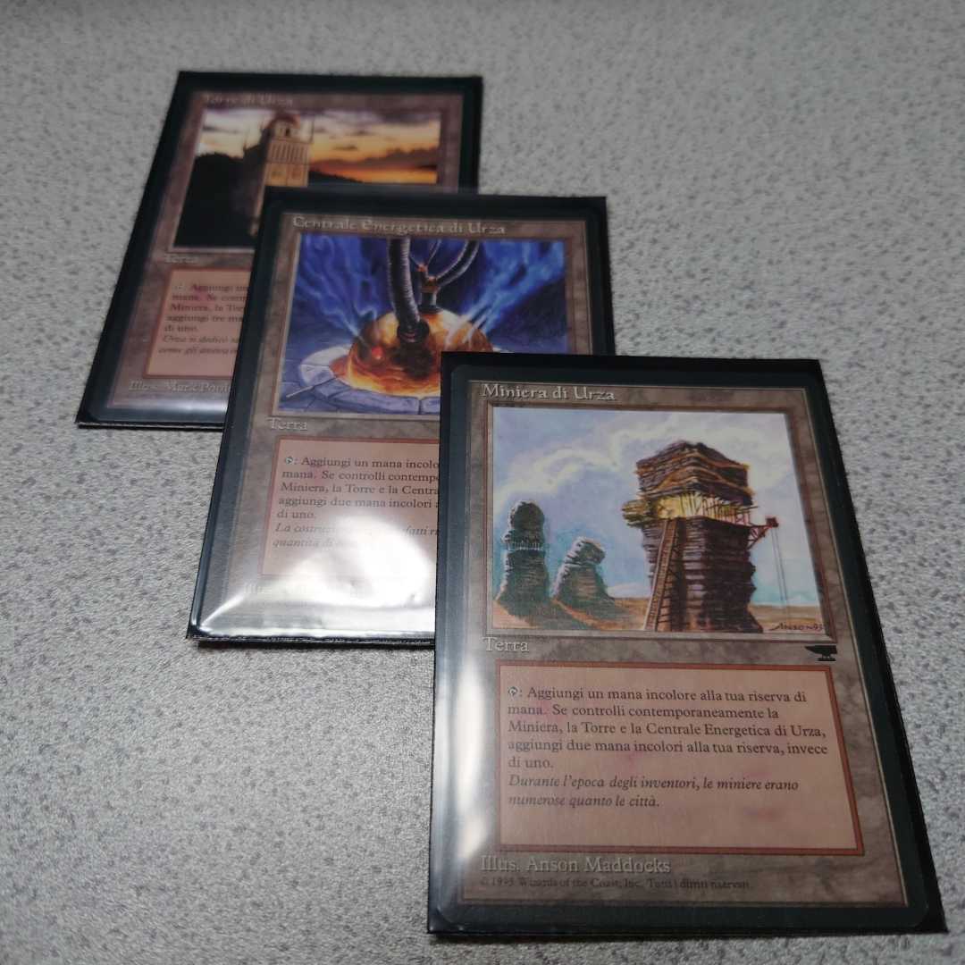 MTG RIN ウルザの塔 ウルザの魔力炉 ウルザの鉱山 イタリア語 三枚セット 各一枚 他言語 ルネッサンス 即決拍卖