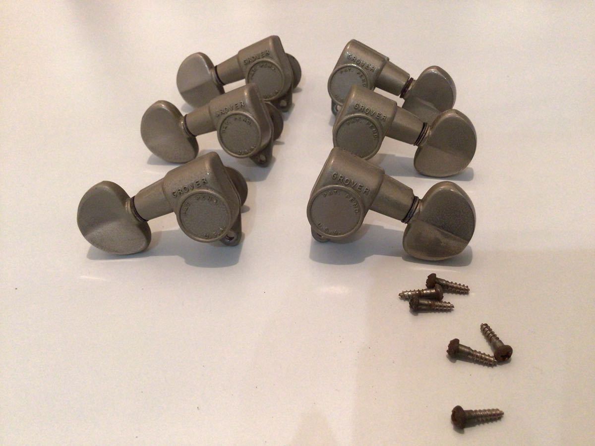 Grover グローバー USA 1960年代後半1970年代 パテント ファット 104Nペグ GOTOH シャーラー USA vintage 3×3 ゴトー kluson拍卖