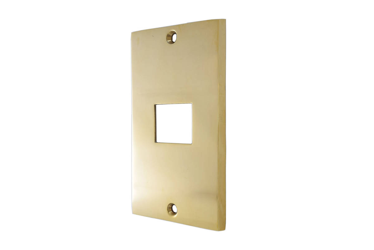 送料無料 1枚 フルカラータイプ スイッチ1個用 真鍮製 コンセントプレート スイッチプレート拍卖