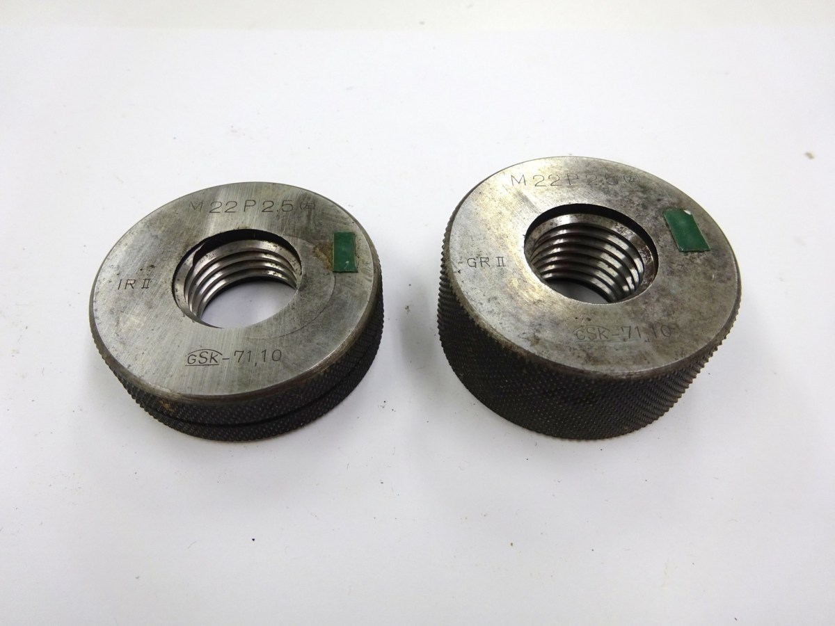 GSK ネジリングゲージ M22×P2.5(左) IRII GRII 送料無料拍卖