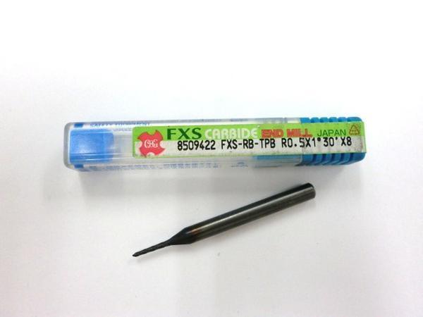 OSG 超硬ボールエンドミル FXS-RB-TPB R0.5×1°30′×8 拍卖