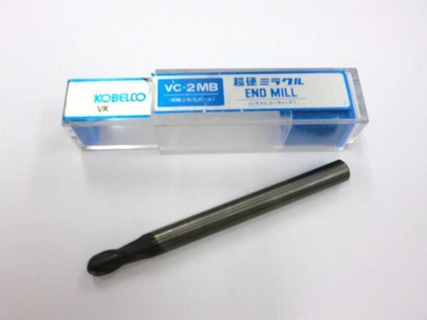 KOBELCO 超硬ボールエンドミル VC-2MB R3.5 シャンクΦ8拍卖
