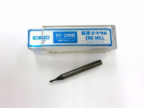 KOBELCO 超硬ボールエンドミル VC-2MB R0.75 シャンクΦ4拍卖