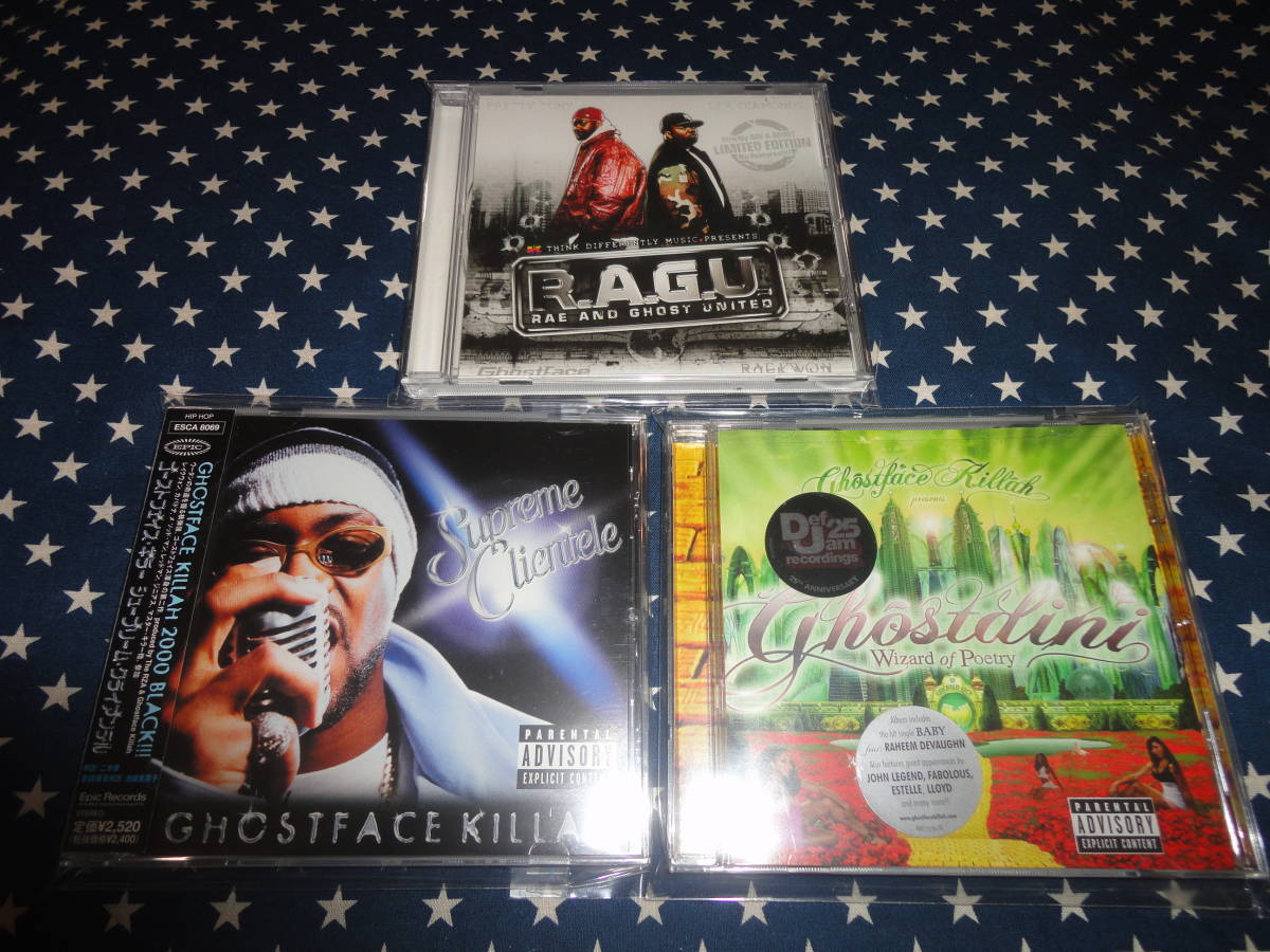 GHOSTFACE KILLAH アルバム3枚 廃盤 (RAEKWON,WU-TANG CLAN)拍卖