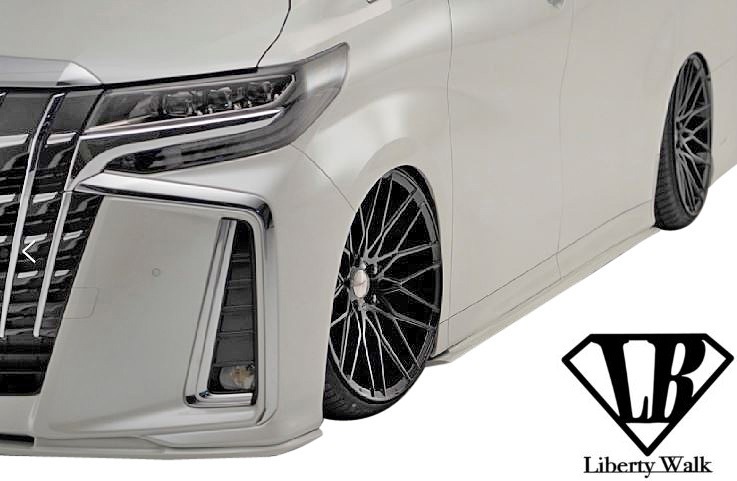 【M's】TOYOTA 30系 アルファード (後期) Liberty Walk lb★nation サイド ディフューザー//FRP製 エアロ リバティーウォーク 30後期拍卖