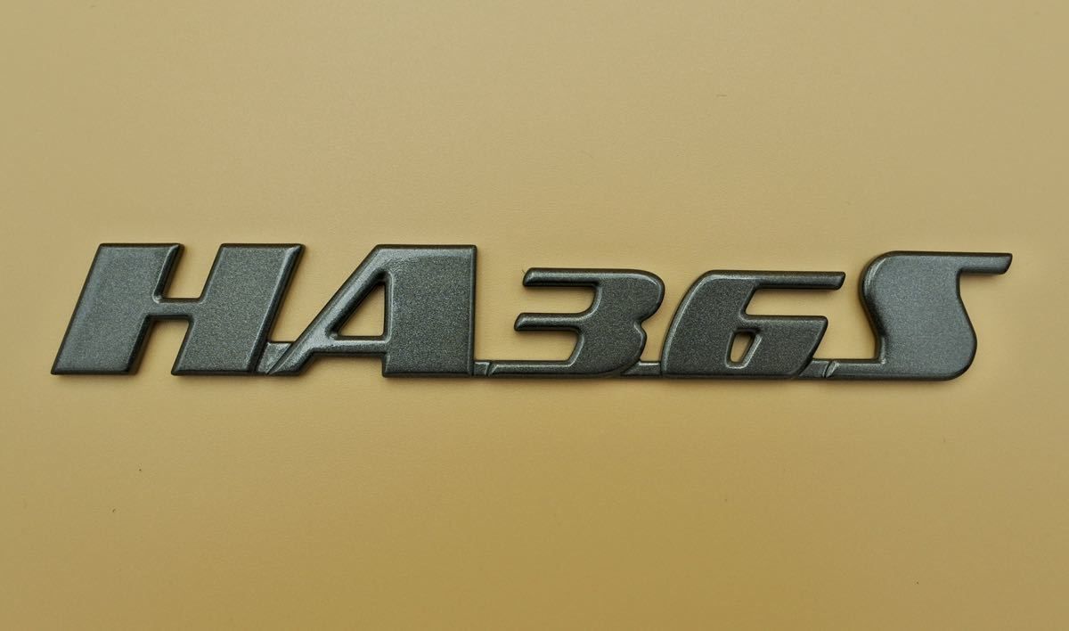 スズキ アルトワークス ALTO WORKS HA36S Handmade Emblem オリジナル手作りエンブレム (グレーメタリック)拍卖