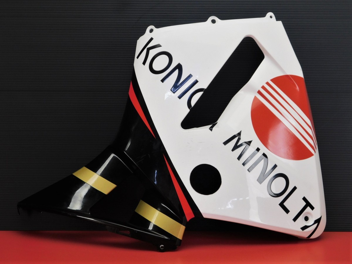 140【評価A】 CBR600RR PC37 純正 アンダー ロア サイドカバー カウル 左 KONICA MINOLTA コニカミノルタ 赤 カラー拍卖