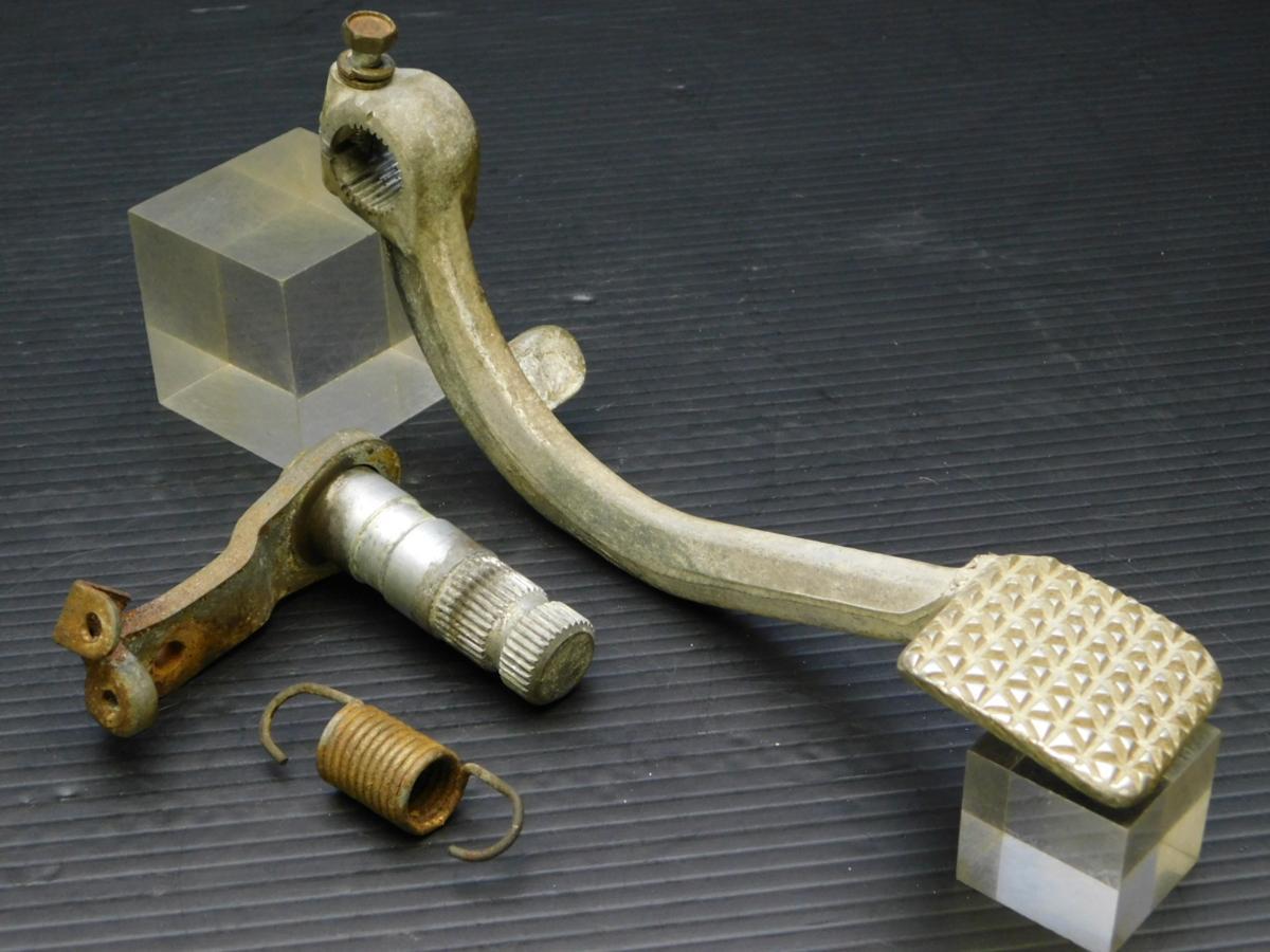 60 レア★ XZ550 25R 純正 リア ブレーキ フット ペダル & スピンドル拍卖