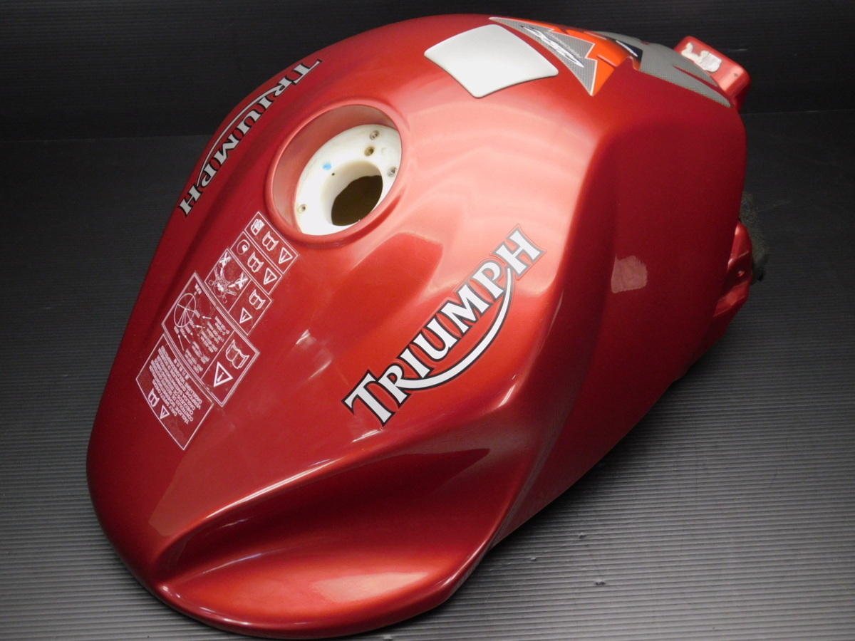 160【評価S】 トライアンフ スプリントST 1050A 純正 フューエル ガソリン 燃料 タンク 赤ワインレッド 2400482拍卖